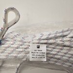 Ankerlijn polyester, 10 mm - 30 meter wit