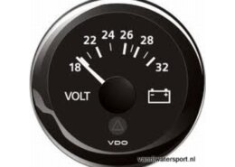 voltmeter 24V zwart VDO/Veratron