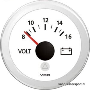 voltmeter 12V wit VDO/Veratron