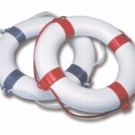 Reddingsboei rond 550 x 300 mm rood