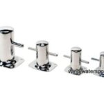 RVS 316 bolder Achilles 90 met voetplaat