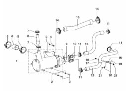 Hose Exp.Tank-Heat Ex. DT44/DTA44/ DT66/DTA66