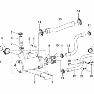 Hose Exp.Tank-Heat Ex. DT44/DTA44/ DT66/DTA66