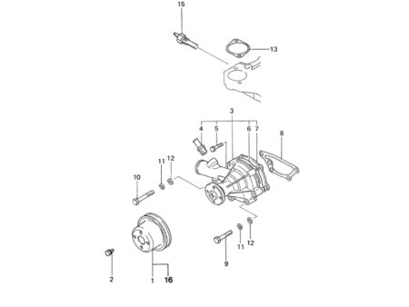 Circulatiepomp Vetus STM2677 voor M3.10 - M3.14