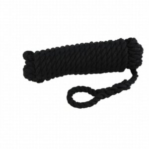 Fenderlijn polypropyleen 12 mm - 2,5 meter zwart (2 stuks)