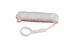 Fenderlijn polypropyleen 12 mm - 2,5 meter wit (2 stuks)