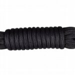 Landvast 16-voudig polyester 12 mm - 10 meter zwart