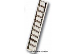RVS ventilatierooster Louvre 505 x 89 x 27 mm
