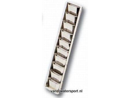 RVS ventilatierooster Louvre 505 x 89 x 27 mm