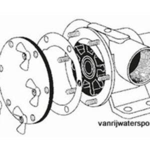 Set RVS vleugelmoeren + stelschroeven voor F7B
