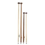 Vlaggenstok mahonielook 1250 mm + kikker