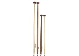 Vlaggenstok mahonielook 1250 mm + kikker