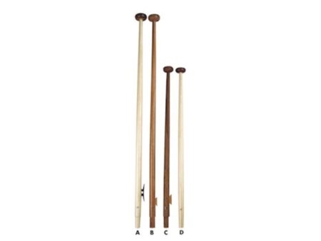 Vlaggenstok mahonielook 1250 mm + kikker