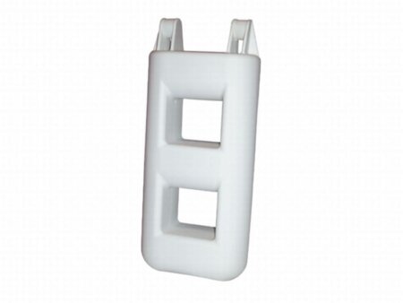 Trapfender 2 treden 25x12x55 cm wit