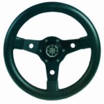 Stuurwiel 340 mm zwart, aluminium/vinyl
