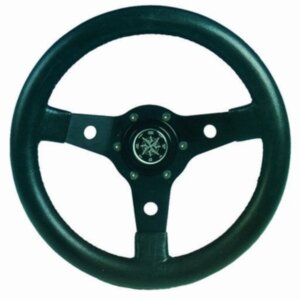 Stuurwiel 340 mm zwart, aluminium/vinyl