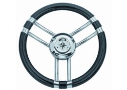Stuurwiel 350 mm, RVS, carbonlook
