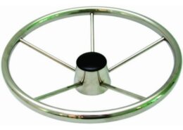 Stuurwiel RVS 316 394 mm /5-Spaaks RVS stuurwiel