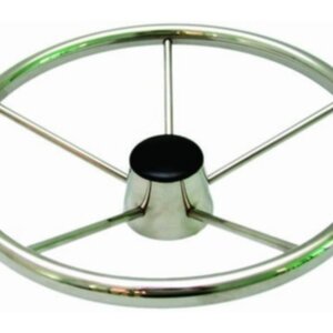 Stuurwiel RVS 316 394 mm /5-Spaaks RVS stuurwiel