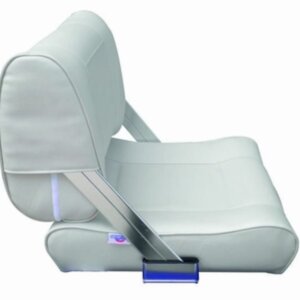 Stuurstoel Flip-Back seat wit vinyl