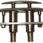 Verzinkbare klamp 124 mm RVS