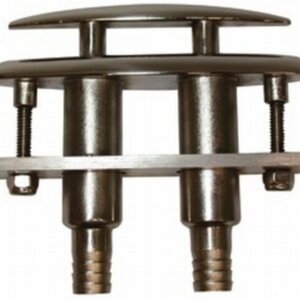 Verzinkbare klamp 124 mm RVS