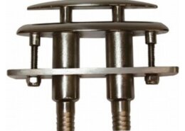 Verzinkbare klamp 165 mm RVS