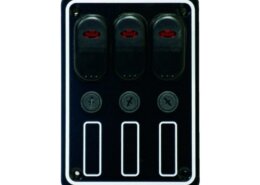 Schakelpaneel waterdicht 12 volt, 3 posities