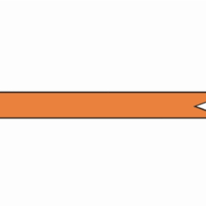 Wimpel oranje 400 cm