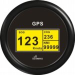 Digitale GPS snelheidsmeter, zwart