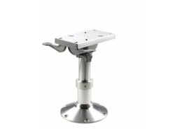 Stoelpoot verstelbaar 350-470 mm met slede