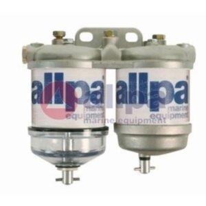 Dieselfilter dubbel met waterafscheider