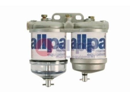 Dieselfilter dubbel met waterafscheider