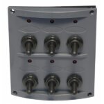 Schakelpaneel 12 volt, 6 posities