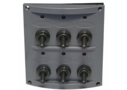 Schakelpaneel 12 volt, 6 posities