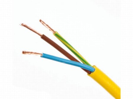 (Wal)stroomkabel geel 3x6 mm²