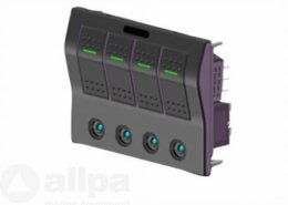 Schakelpaneel 12V autofuse 4 posities