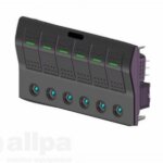 Schakelpaneel 12V autofuse 6 posities