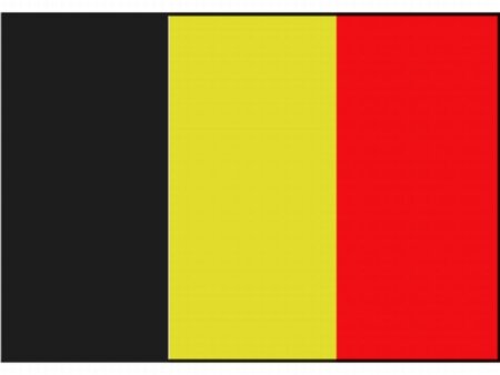 Vlag Belgie met kroon 40 x 60 cm