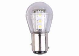LED kogellamp Bay15D rood