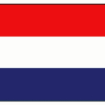 Vlag Nederland, 30 x 45 cm classic rood,wit donkerblauw