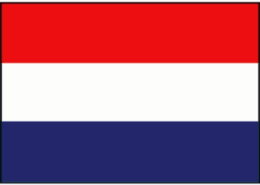 Vlag Nederland, 20 x 30 cm classic rood,wit donkerblauw