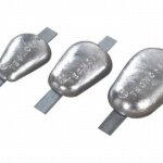 Lasanode met boutgaten zink 2,2 kg