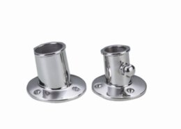 Vlaggenstok houder 32 mm RVS met schroef