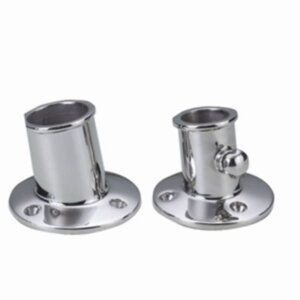 Vlaggenstok houder 32 mm RVS met schroef