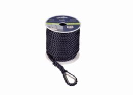 Ankerlijn polyester 12 mm - 30 meter zwart