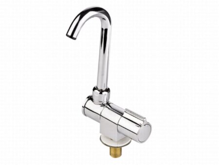 Kraan met draaibare uitloop enkel chrome