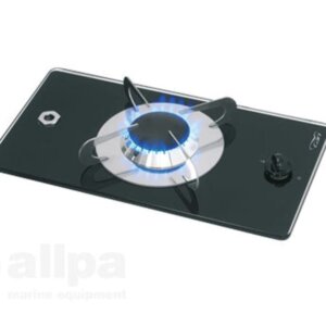 Gaskomfoor met thermische glasplaat 365x200x80mm