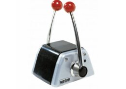 Vetus motorbediening 2- motoren topmontage zwart