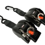 Automatisch oprolbare spanbanden, RVS ratel, 2 stuks